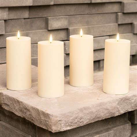 3 pillar candle set|battery operated pillar candle sets.